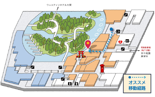 クッキの場所を示す地図